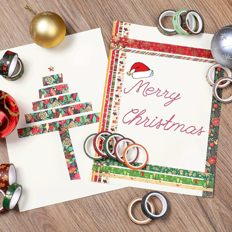 Dekoratives Washi-Klebeband für deinen Weihnachtsplaner in Multicolour - Bild 3