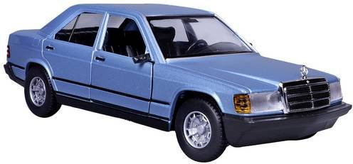 Bburago Mercedes 190E '87, Modellauto, Blau, 1:24 - Bild 1