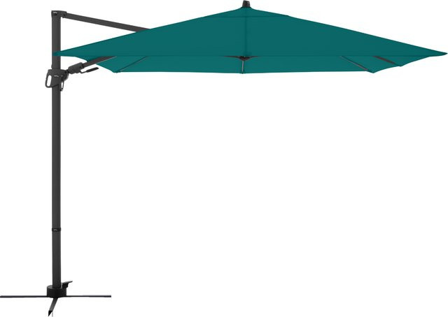 Doppler Ampelschirm Derby DX in Petrol mit Standkreuz, B/B: 280 x 280 cm - Bild 1