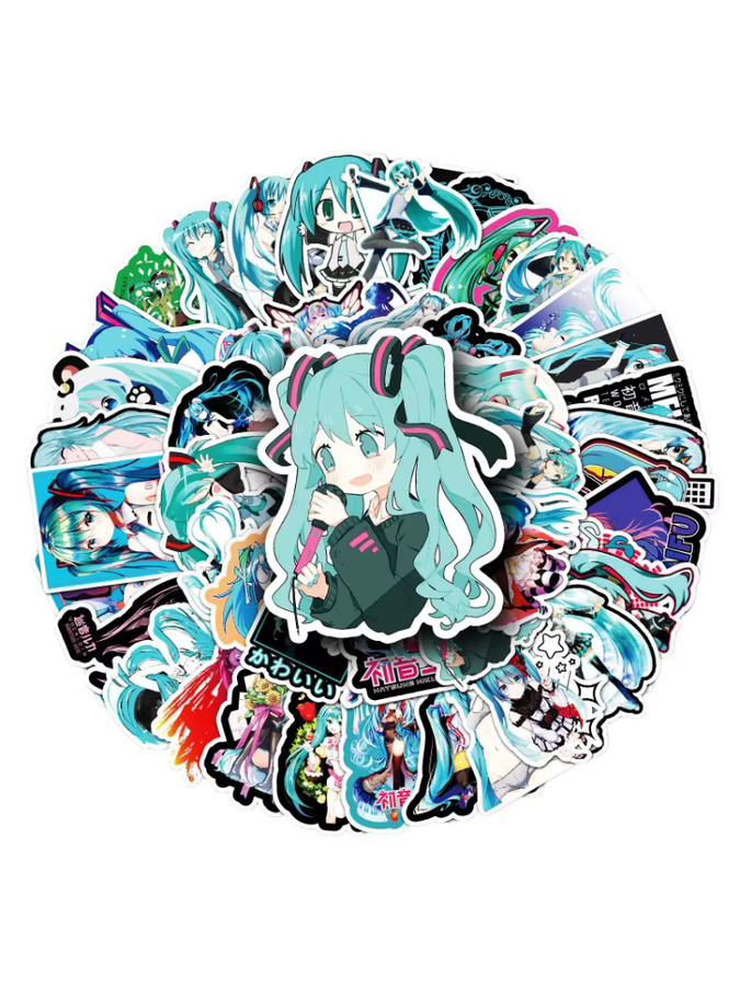 Hatsune Miku Graffiti-Aufkleber aus Papier in Multicolour für deine Notizbücher - Bild 6