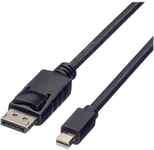 Roline DisplayPort Anschlusskabel mit DisplayPort und Mini DisplayPort Stecker, grün, Länge: 2,00 m - Bild 1