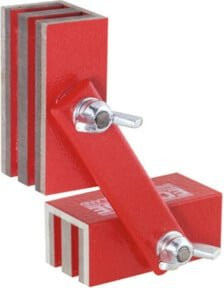 Eclipse MAGNETICS Permanent-Magnetgelenk 3-seitig magnetisch aus Ferrit in Rot - Bild 1