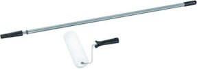 CIRET Farbrollerset 2-teilig mit ausziehbarem Teleskopstab, Breite: 18 cm, für wasserbasierte Farben, Weiß - Bild 1