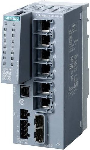 Siemens Industrial Ethernet Switch 6AG1206-2BS00-7AC2, 100 Mbit/s, Grau - Bild 1