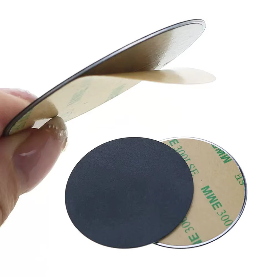 DOLANBIA Magnetische Metallplatten in Schwarz und Silber für universelle Auto-Handyhalterungen, Eisenblech-Scheiben als Aufkleber für Magnetständer - Bild 3