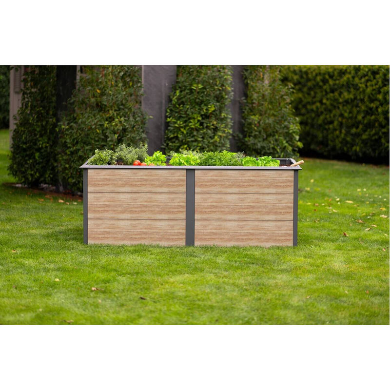 Westmann Hochbeet Primus-Multi XL aus Metall in Anthrazit, B/T/H: 200 x 100 x 77 cm - Bild 7