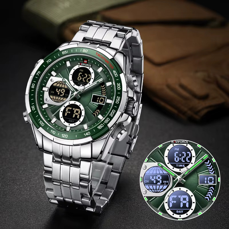 NAVIFORCE Armbanduhr Edelstahl, Quarz, Silber, Herren - Bild 3