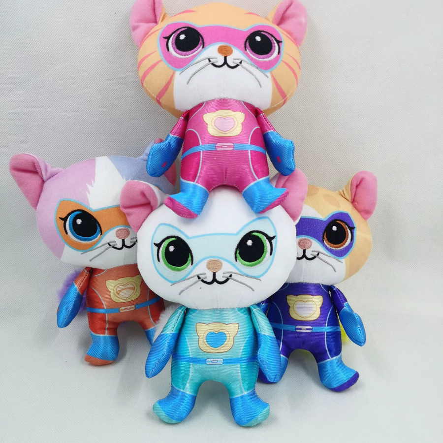 Potdemiel Super Kitties Plüschpuppe, Blau, Grün, Gelb, Bunt - Bild 2