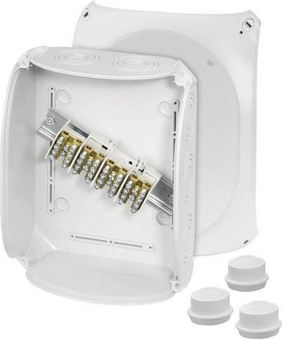 Hensel Abzweigdose DK 2524 S halogenfrei und plombierbar in Weiß, B: 20,5 cm, L: 25,5 cm - Bild 1