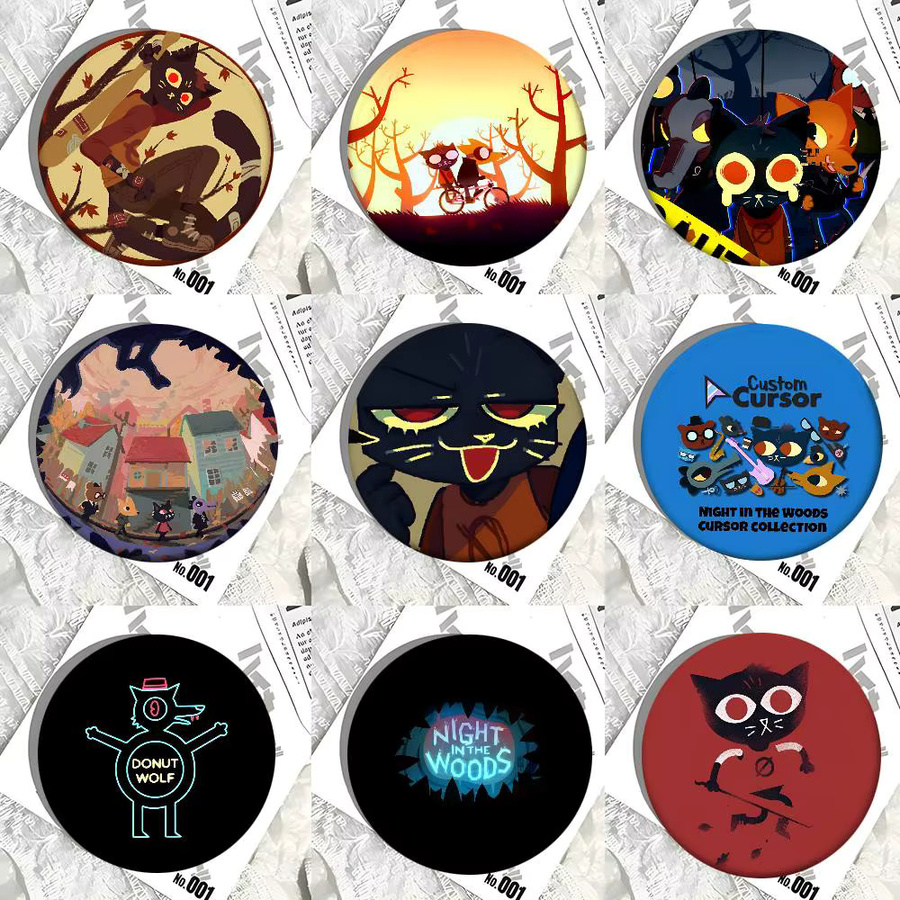 KAYOU Brosche, Game Night In The Woods, Unisex - Bild 2