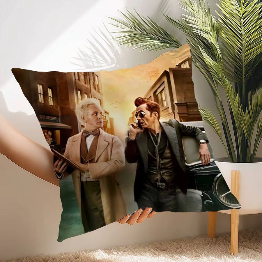 TV Good O-OmenS Series Kissenbezug aus Plüsch in quadratischer Form für dein Sofa und deine Heimdekoration - Bild 4