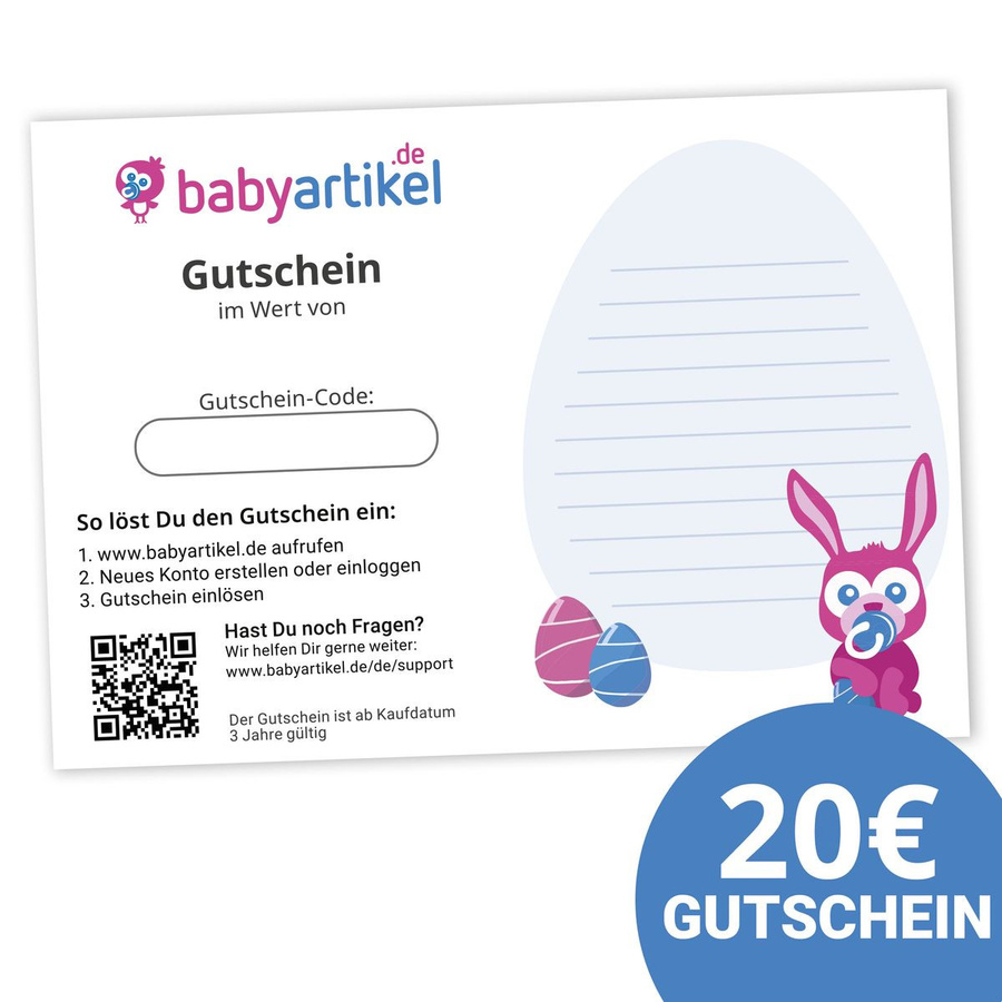 Babyartikel.de 20 Euro Geschenkgutschein für Ostern - Bild 1
