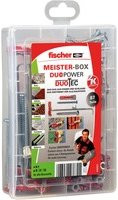 Fischer Meister-Box DUOPOWER / DUOTEC Dübel aus Nylon und Edelstahl in Grau, Rot und Transparent - Bild 1
