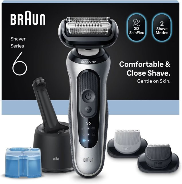 Braun Series 6 62-S1650s, Silber, Herren - Bild 1
