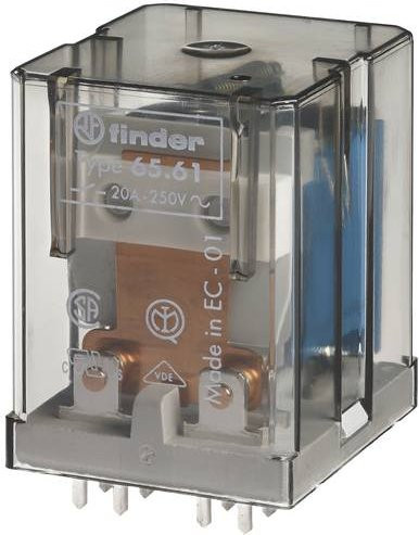 Finder Printrelais 65.61.8.230.4300 230 V/AC 30A 1 Schließer transparent - Bild 1