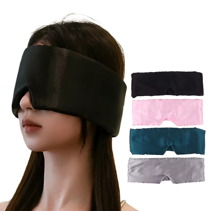 HNKMP Schlafmaske aus Eisseide, Lichtblockierend, Unisex - Bild 3