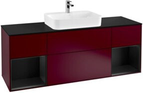 V&B Waschtischunterschrank Finion in Blau lackiert, B/T: 160 x 50,1 cm - Bild 1
