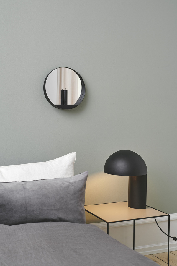 Gejst Glim Kerzenhalter Wandmontage aus Glas und Metall in Schwarz - Bild 2