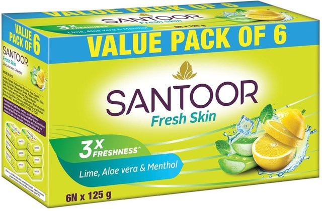 Santoor Badeseife Aloe Vera & Limette, Unisex - Bild 1