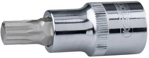 KS Tools CHROMEplus Bit-Stecknuss XZN M5 1/2 Zoll in Silber - Bild 1