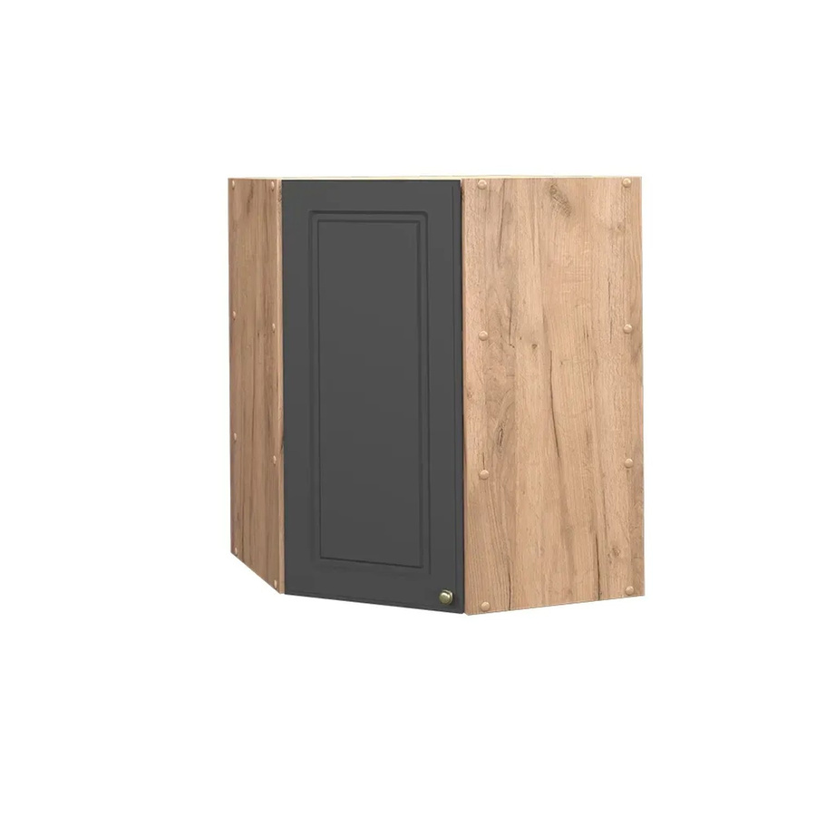 Vicco Eckhängeschrank Fame-Line Landhaus Eiche Anthrazit-Gold B: 57 cm, H: 72 cm, T: 52 cm - Bild 3