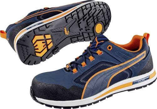Puma Safety Sicherheitsschuh Crosstwist Low S3 aus Leder in Blau und Orange, Größe 43 - Bild 1