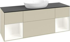 V&B Waschtischunterschrank Finion in Grau lackiert, Breite: 160 cm, Tiefe: 50,1 cm, Höhe: 50,1 cm - Bild 1