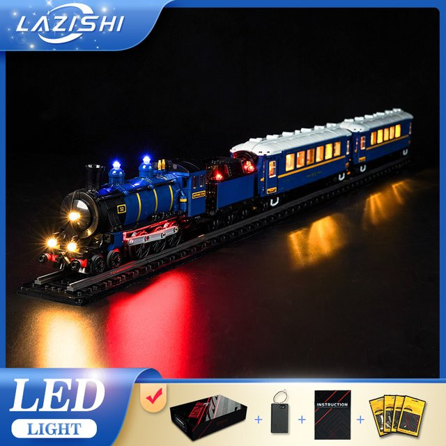 Lazishi Orient Express Zug Bausteine, LED-Licht, Beleuchtungszubehör - Bild 1
