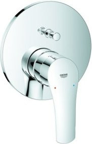 Grohe Eurosmart Fertigmontageset für Einhebel-Wannenmischer, Chrom, Wandmontage mit Schwenkauslauf - Bild 1