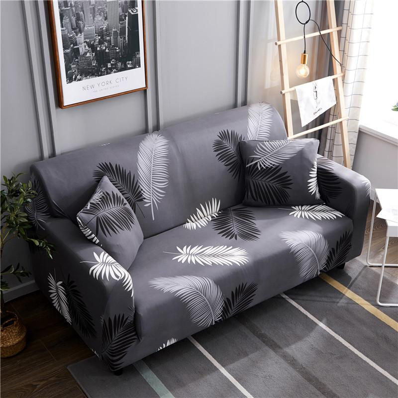 S-EMIGA Stretch-Sofabezug mit Streifen, elastischer Schonbezug für 1-Sitzer, Breite: 90-140 cm - Bild 1