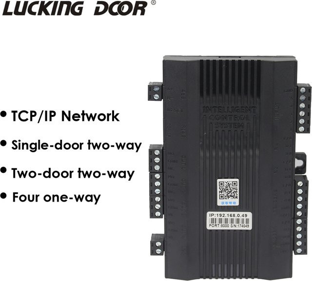 LUCKING DOOR TCP/IP Netzwerk-Zugriffskontrollplatine für Türsteuerung mit Wiegand 26/34 in Schwarz - Bild 1