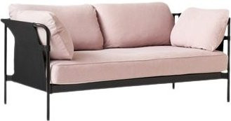 HAY Can 2 0 Sitzer Sofa in Pink mit Stoffbezug und Metallgestell - Bild 1