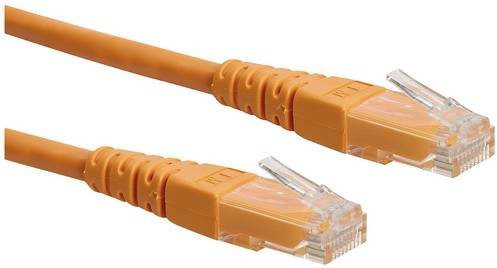 Roline RJ45 Patchkabel CAT 6 U/UTP Ethernet LAN Orange, Länge: 1,50 m - Bild 1