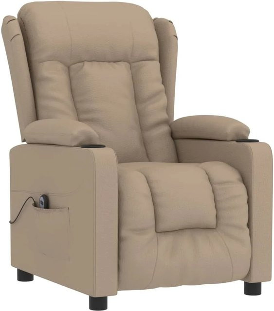 vidaXL Elektrischer Relaxsessel in Cappuccino-Braun aus Kunstleder mit Armlehnen - Bild 1