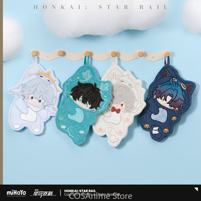 YUNZHAOLU Honkai Star Rail Handtuch mit Motiv von Dan Heng, Jing Yuan, Blade oder Sunday in Blau - Bild 1