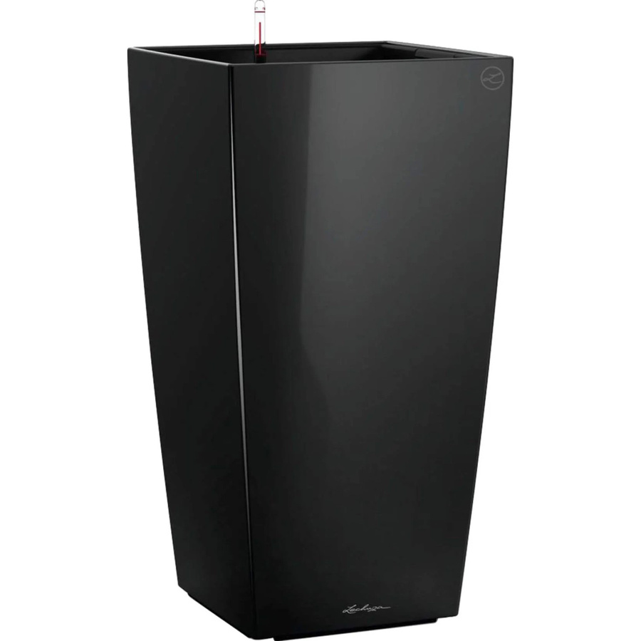 Lechuza Cubico Premium Säulengefäß Schwarz hochglanz B/T/H: 40 x 40 x 40 cm - Bild 2