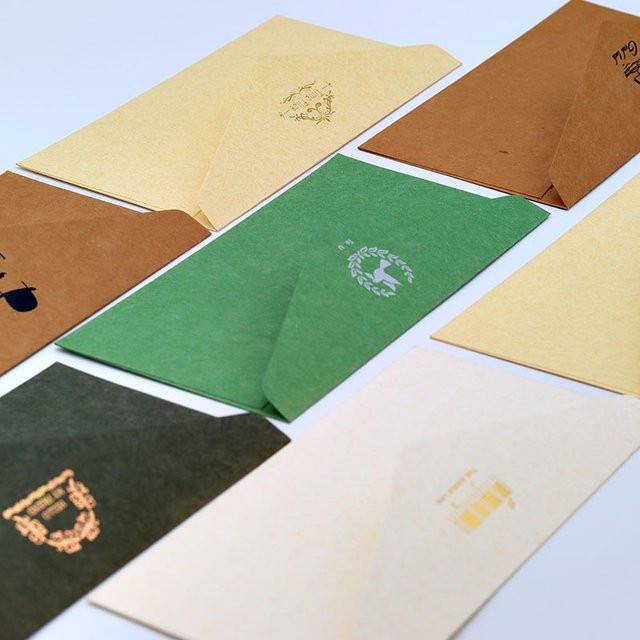 10 Stück goldgestempelte Kraftpapierumschläge in Farbe Gold, B: 22 cm, H: 11 cm - Bild 1