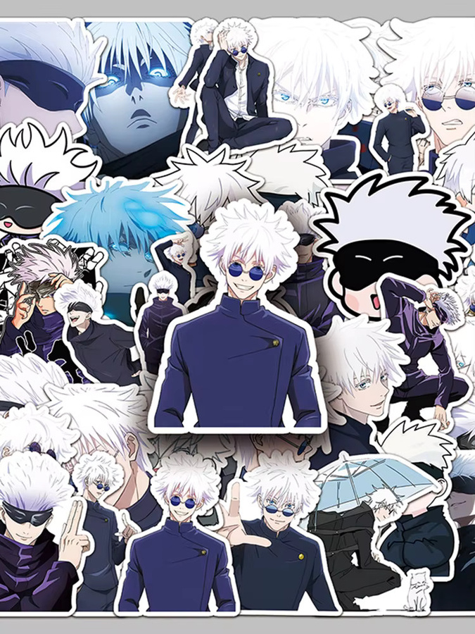 Bandai Jujutsu Kaisen Aufkleber, 50-teiliges Set, Bunt - Bild 4