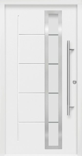 Haustür Thermospace Paris Prime mit Glaseinsatz, Weiß, Anschlag Rechts, B: 110 cm, H: 210 cm - Bild 1