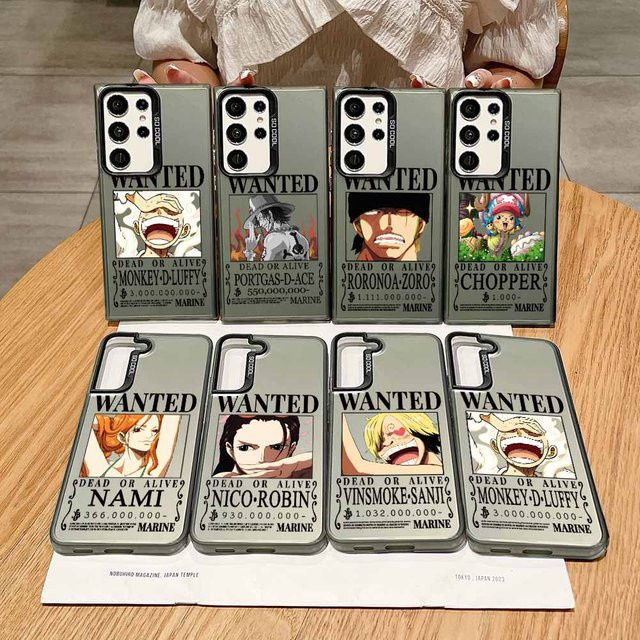 Bunte One Piece Anime Handyhülle für Samsung Galaxy S26 S25 S24 S23 S22 S21 S20 FE Ultra Plus - Bild 1