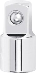 Kraftwerk Steckschlüssel-Adapter 1/4 Zoll Innenaufnahme x 1/2 Zoll Außenaufnahme in Silber - Bild 1