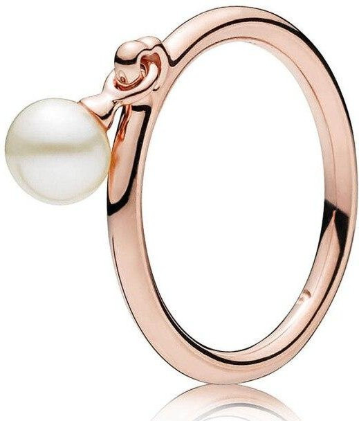 Ring 925 Silber, Perle, Zirkonia, Damen - Bild 1