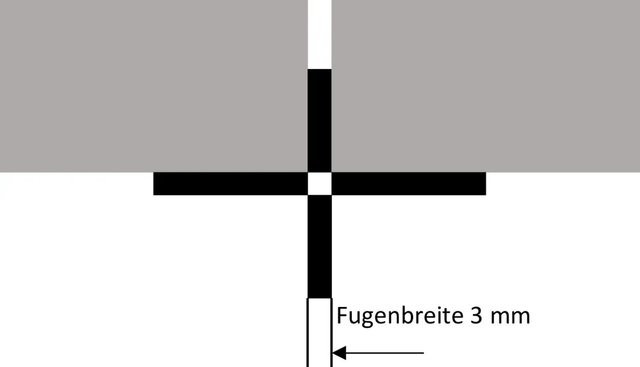 GS Terrassen Fugenkreuz aus Kunststoff in Braun ähnlich RAL 1019, 50 Stück, 3 mm - Bild 1