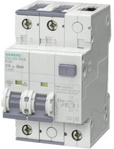 Siemens RCBO FI-Schutzschalter und Leitungsschutzschalter 10A 0,03A 110V in Weiß - Bild 1