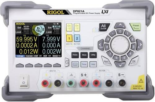 Rigol DP821A Labornetzgerät mit 2 Ausgängen, einstellbar 0 - 8 V/DC und 0 - 10A, 140W, mit USB und Ethernet/LAN - Bild 1