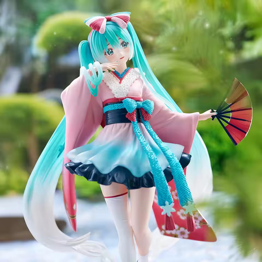 Bandai Anime Hatsune Miku Figur Multicolor Manga Statue Modell für Schreibtisch und Dekoration - Bild 2