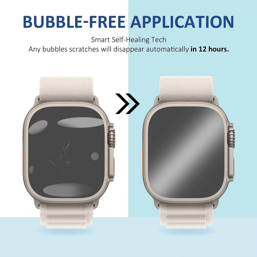 Displayschutzfolie Glas, 5 Stück, für Apple Watch Ultra 2 3 49 mm - Bild 3