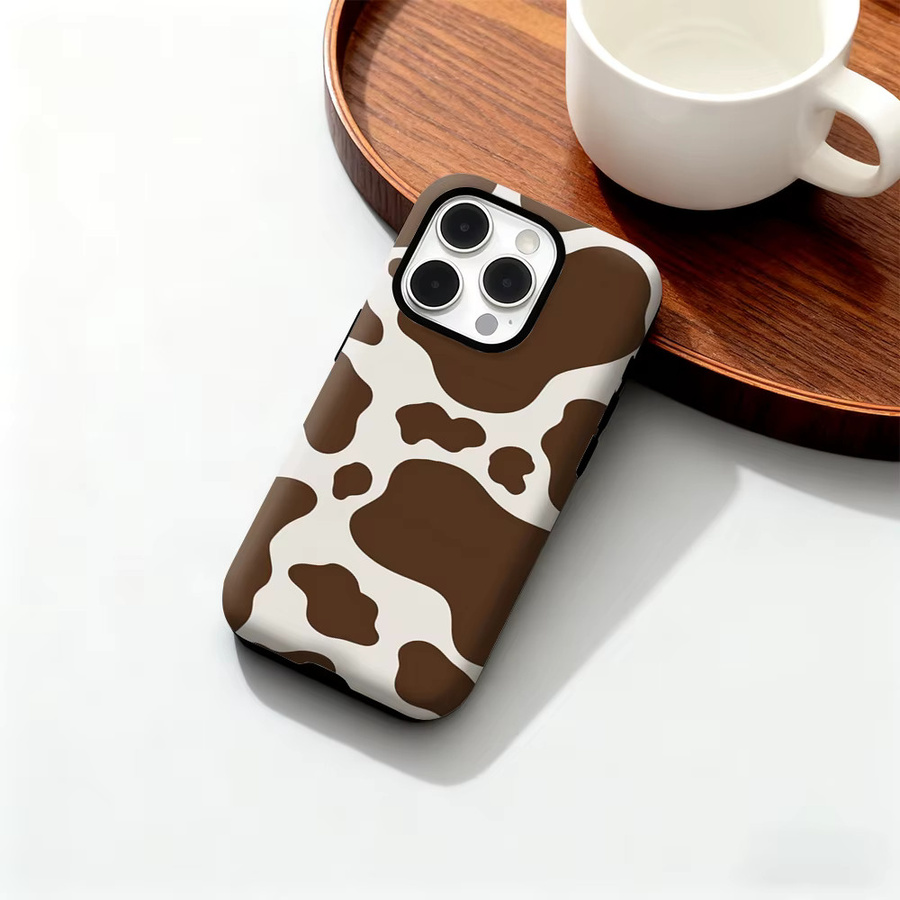 Handyhülle mit Kuh-Druck für iPhone 17 16 15 14 13 12 Pro Max Plus mit doppelschichtiger Rückseite von Potdemiel - Bild 6