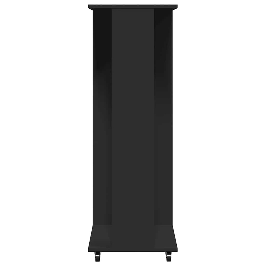 Vidaxl Rollgarderobe Schwarz Modern B/T/H: 102 x 38 x 110 cm - Bild 4