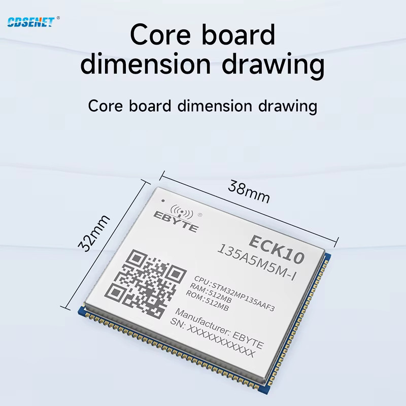 CDSENT STM32MP135 Einzelplatine PICO-ITX mit 650 MHz, 512 MB RAM und Gigabit-Ethernet, ARM A7 Low Power - Bild 3